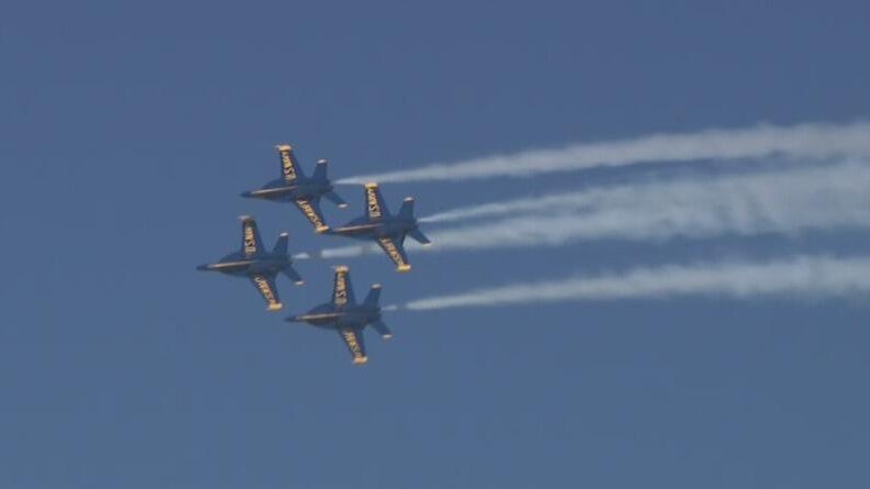 Blue Angels roar back over San Francisco after weather conditions threaten Fleet Week show — CBS Bay Area (KPIX), Danville Arts news