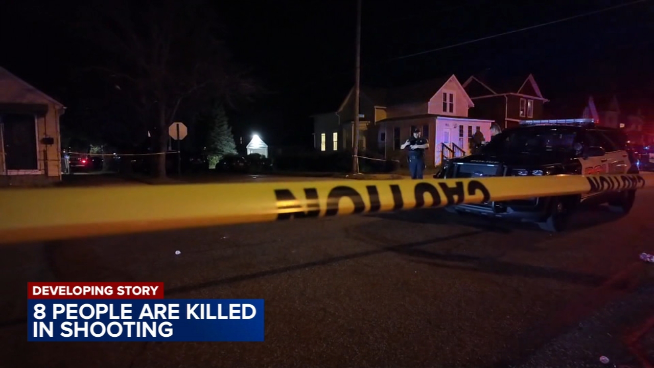 Shooting leaves 9 dead including suspect in Erie, Pennsylvania, police say
       — ABC 7 Bay Area