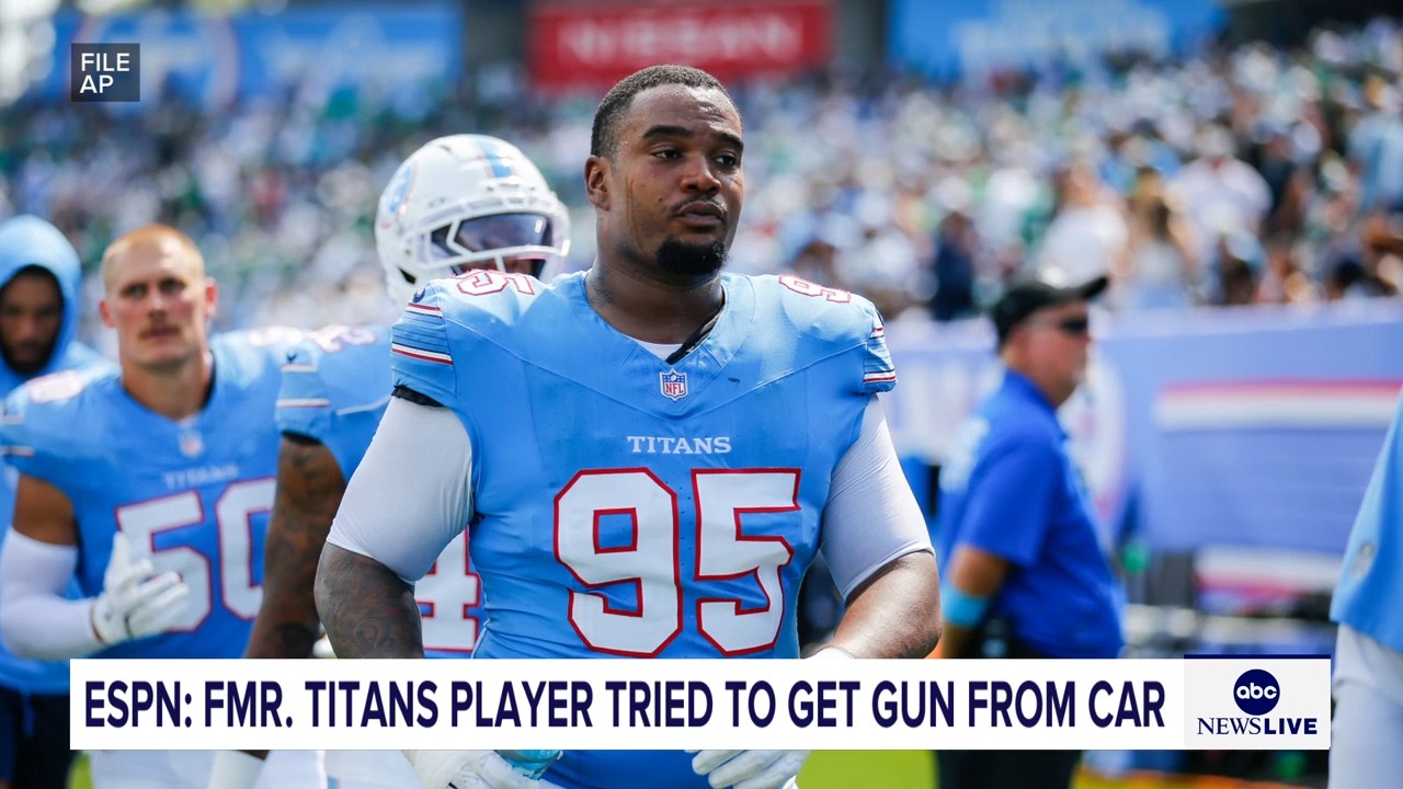 Jordan Elliott was released by Titans after pulling out gun in parking lot, coach Robert Saleh says
       — ABC 7 Bay Area, Danville Sports news