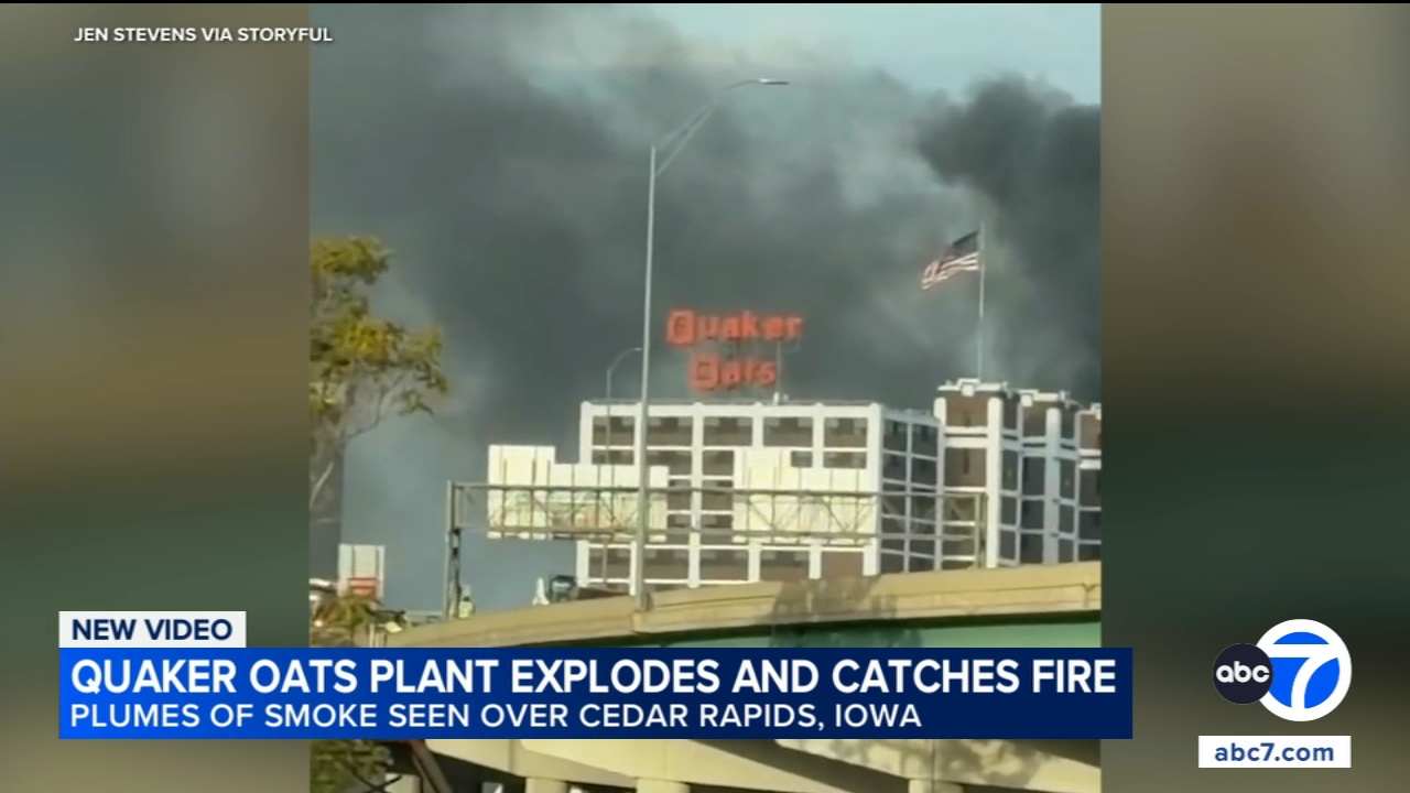 Explosion and fire erupt at Quaker Oats plant in Cedar Rapids, Iowa; no injuries
       — ABC 7 Bay Area, Danville Business news