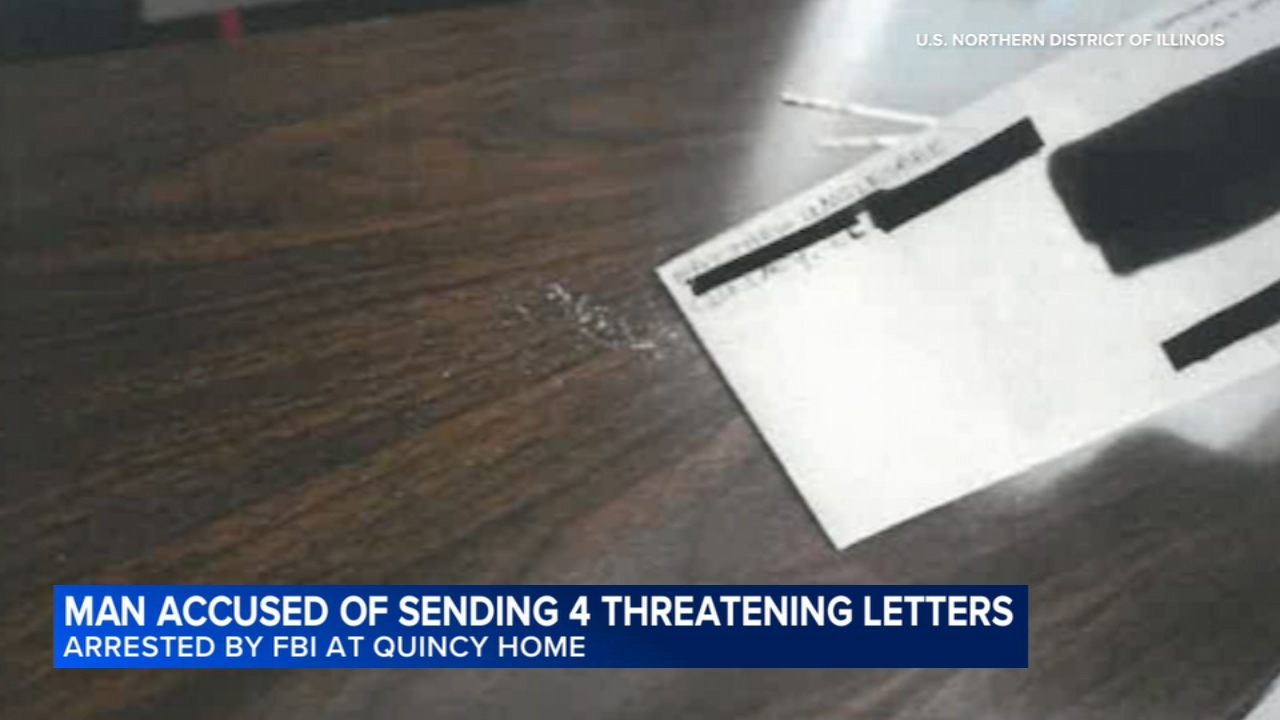 Man who allegedly sent white substance to members of Congress put his address on envelopes: DOJ
       — Danville Community news