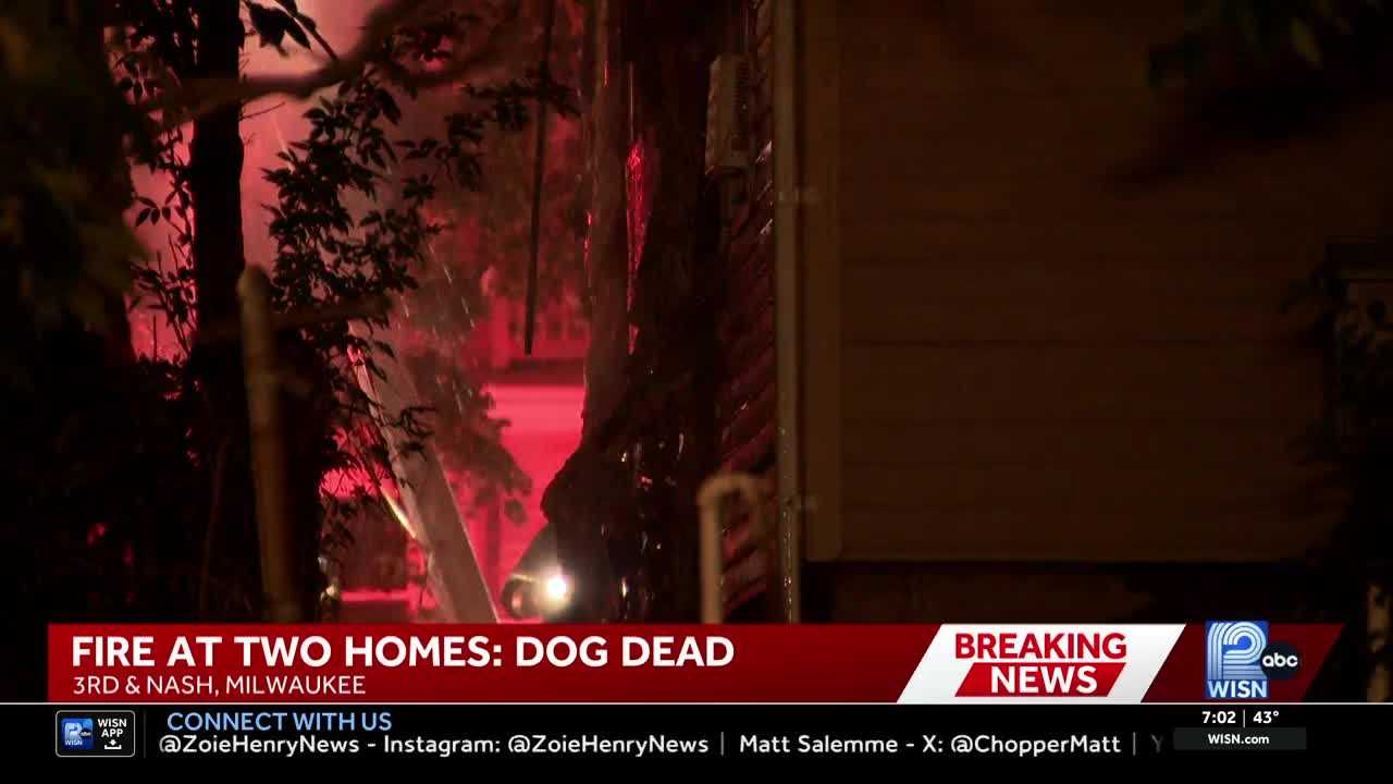 Dog killed during overnight fire that spread from one Milwaukee home to a second — WISN 12 Milwaukee, Danville Community news