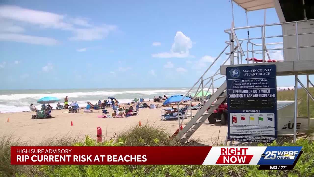 South Florida beaches under rip current warning as lifeguards urge swimmers to stay safe — WPBF West Palm Beach, Danville Sports news