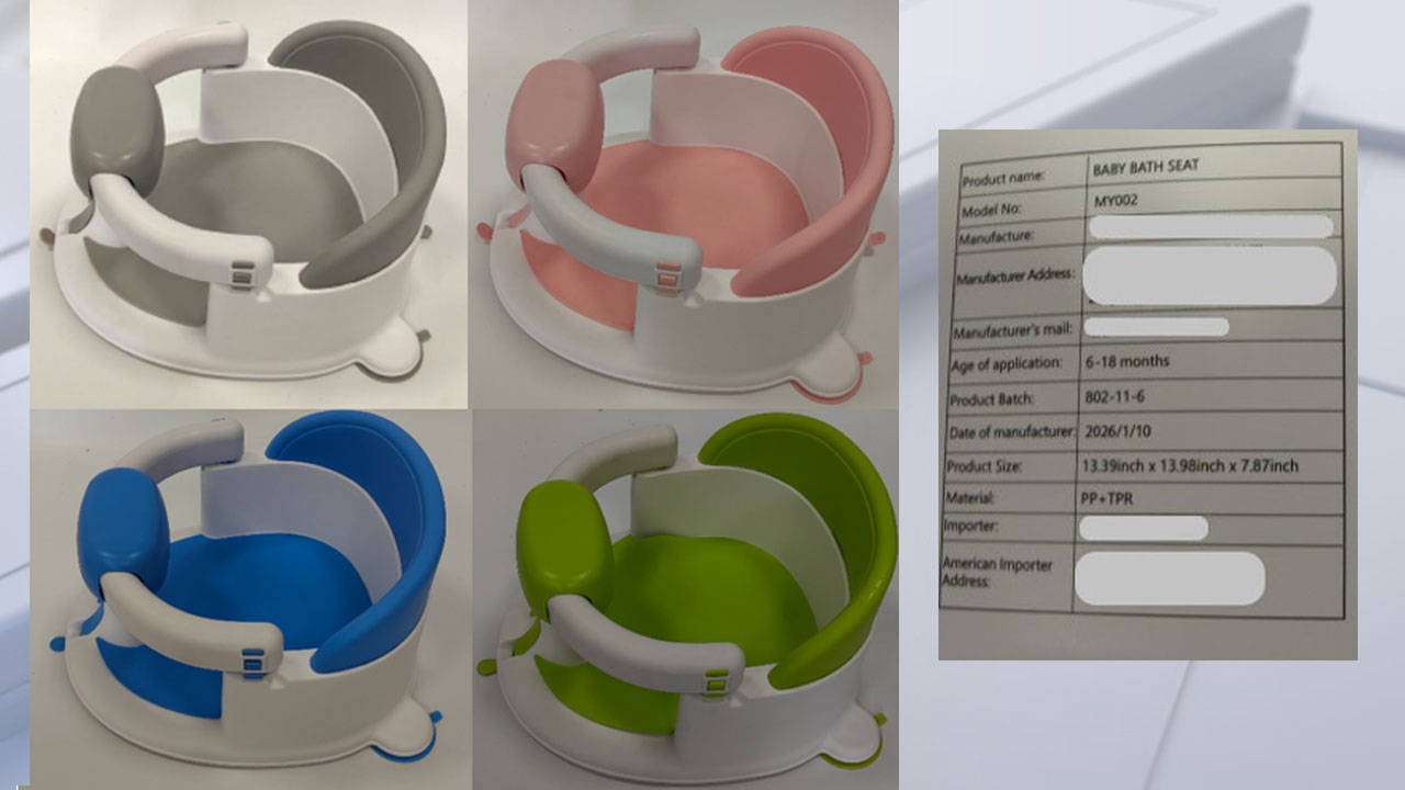Baby bath seats sold on Amazon under recall for risk of serious injury, drowning — KTVU FOX 2 Bay Area, Danville Government news